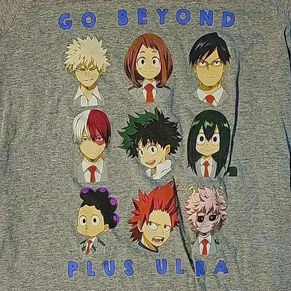 Womens Funimation My Hero Academia Grey T Shirt XL - Picture 2 of 4